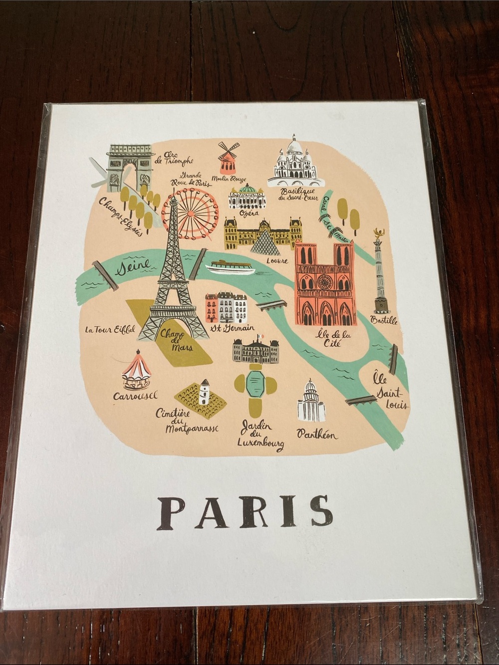 New! Rifle Paper Co. Art Print Anna Bond 8 X 10” Paris France